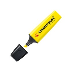 Rotulador stabilo boss fluorescente 70 amarillo