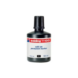 Tinta rotulador edding t-100 negro bote 100 ml
