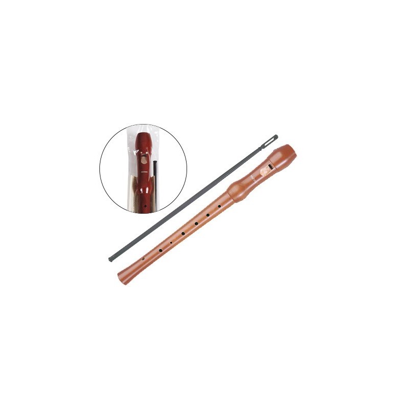 Flauta hohner madera peral lacada 9555 dos piezas en funda transparente