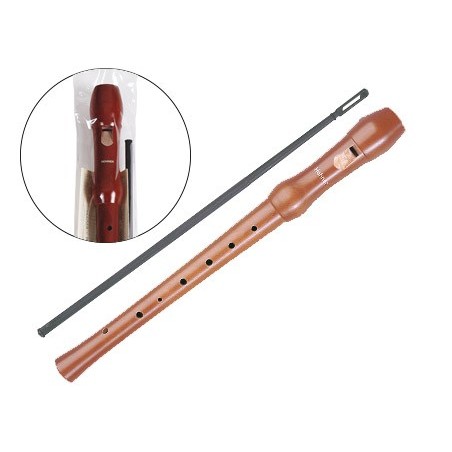 Flauta hohner madera peral lacada 9555 dos piezas en funda transparente