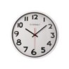 Reloj q-connect de pared plastico oficina redondo 34 cm marco blanco