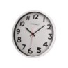 Reloj q-connect de pared plastico oficina redondo 34 cm marco blanco