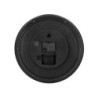 Reloj q-connect de pared plastico oficina redondo 30 cm marco negro