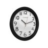 Reloj q-connect de pared plastico oficina redondo 30 cm marco negro