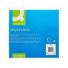 Reloj q-connect de pared plastico oficina redondo 30 cm marco blanco