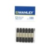 Lapices cera manley unicolor negro n.30 caja de 12 unidades