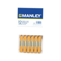 Lapices cera manley unicolor ocre n.26 caja de 12 unidades