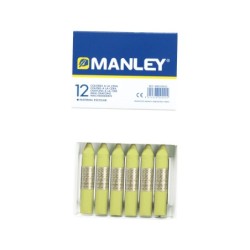 Lapices cera manley unicolor verde amarillento n.22 caja de 12 unidades