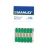 Lapices cera manley unicolor verde natural n.21 caja de 12 unidades