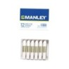 Lapices cera manley unicolor blanco n.1 caja de 12 unidades