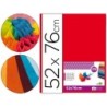 Papel seda liderpapel rojo 52x76 cm 18 gr paquete de 25 hojas