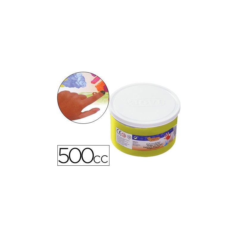 Pintura a dedos jovi 500 cc amarillo
