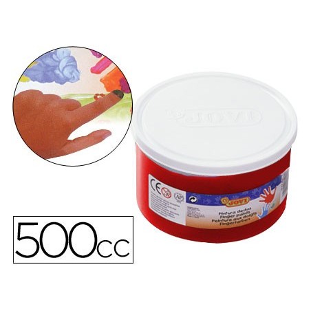 Pintura a dedos jovi 500 cc rojo