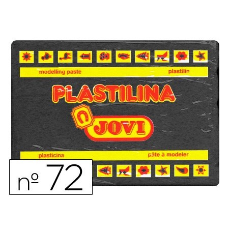 Plastilina jovi 72 negro unidad tamaño grande