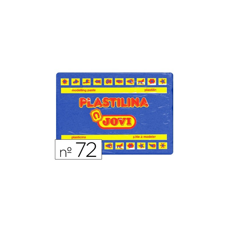 Plastilina jovi 72 azul oscuro unidad tamaño grande