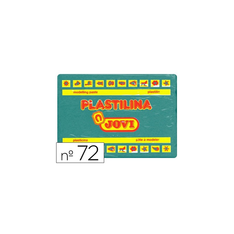 Plastilina jovi 72 verde oscuro unidad tamaño grande