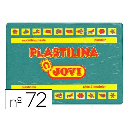 Plastilina jovi 72 verde oscuro unidad tamaño grande
