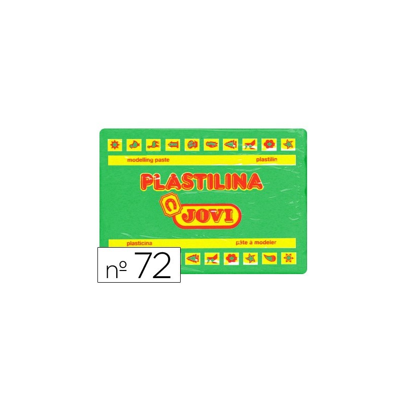Plastilina jovi 72 verde claro unidad tamaño grande
