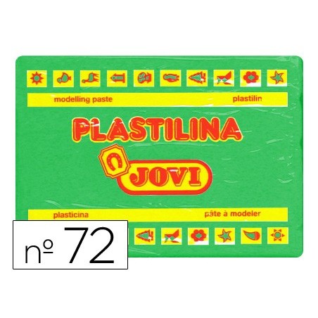 Plastilina jovi 72 verde claro unidad tamaño grande