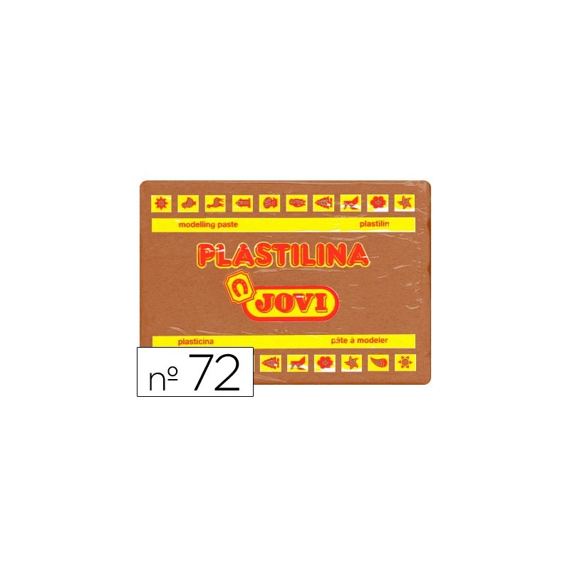 Plastilina jovi 72 marron unidad tamaño grande