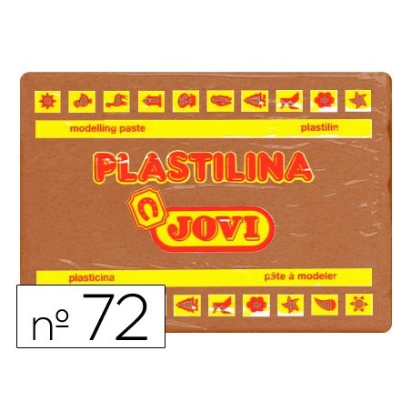 Plastilina jovi 72 marron unidad tamaño grande