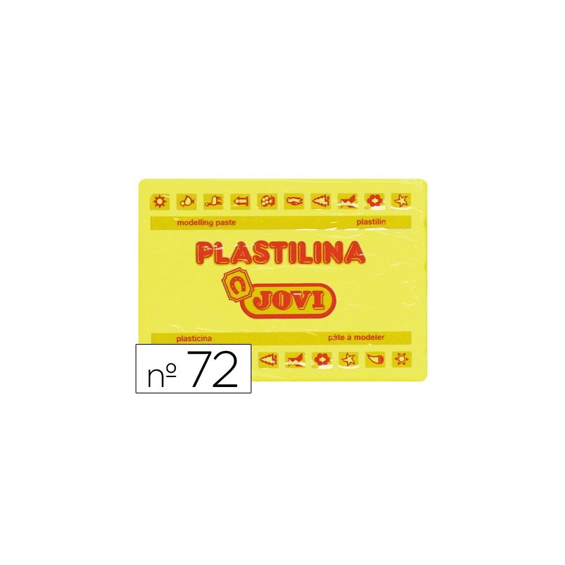 Plastilina jovi 72 amarillo claro unidad tamaño grande