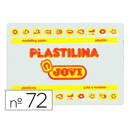 Plastilina jovi 72 blanco unidad tamaño grande
