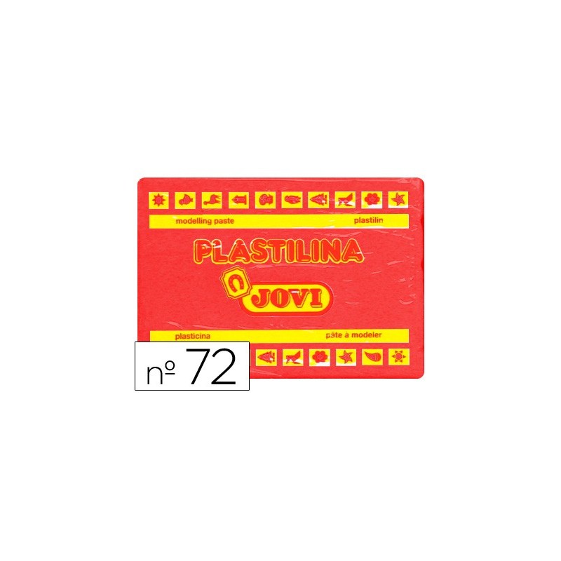 Plastilina jovi 72 rojo unidad tamaño grande