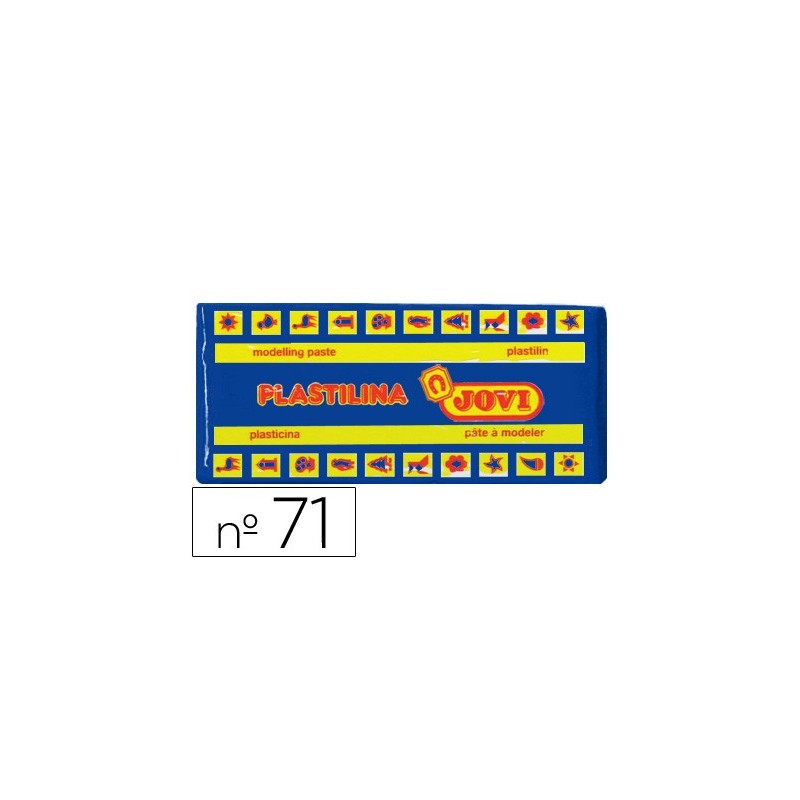 Plastilina jovi 71 azul oscuro unidad tamaño mediano