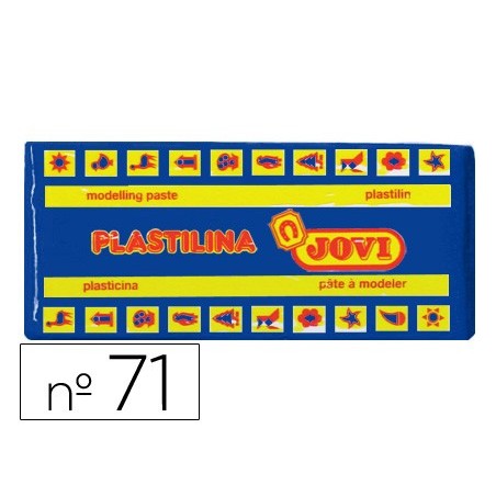 Plastilina jovi 71 azul oscuro unidad tamaño mediano