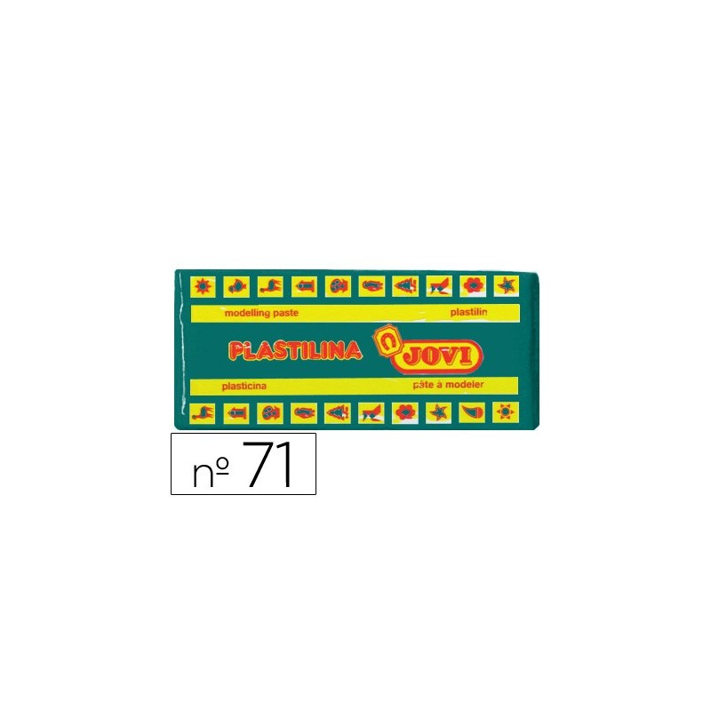 Plastilina jovi 71 verde oscuro unidad tamaño mediano