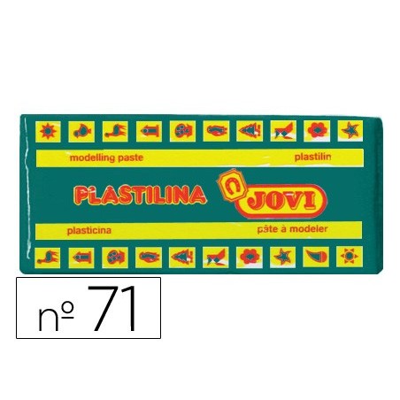 Plastilina jovi 71 verde oscuro unidad tamaño mediano