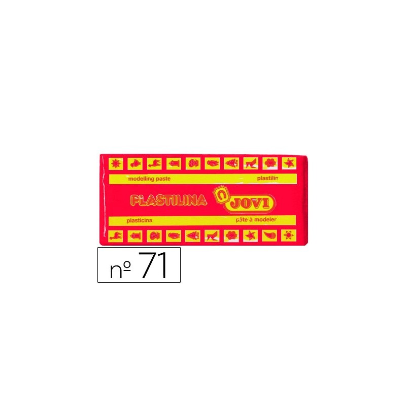 Plastilina jovi 71 rubi unidad tamaño mediano