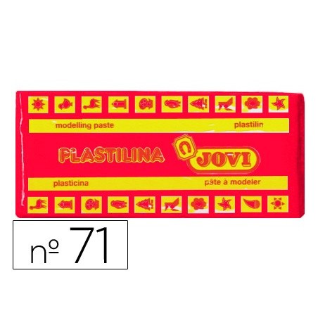 Plastilina jovi 71 rubi unidad tamaño mediano