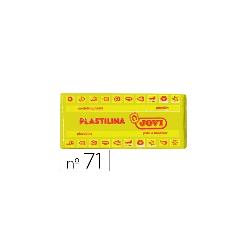 Plastilina jovi 71 amarillo oscuro unidad tamaño mediano