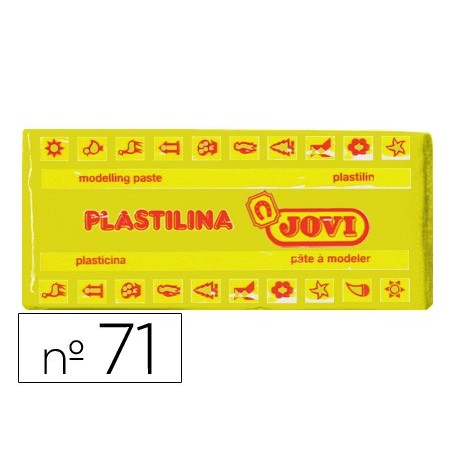 Plastilina jovi 71 amarillo oscuro unidad tamaño mediano