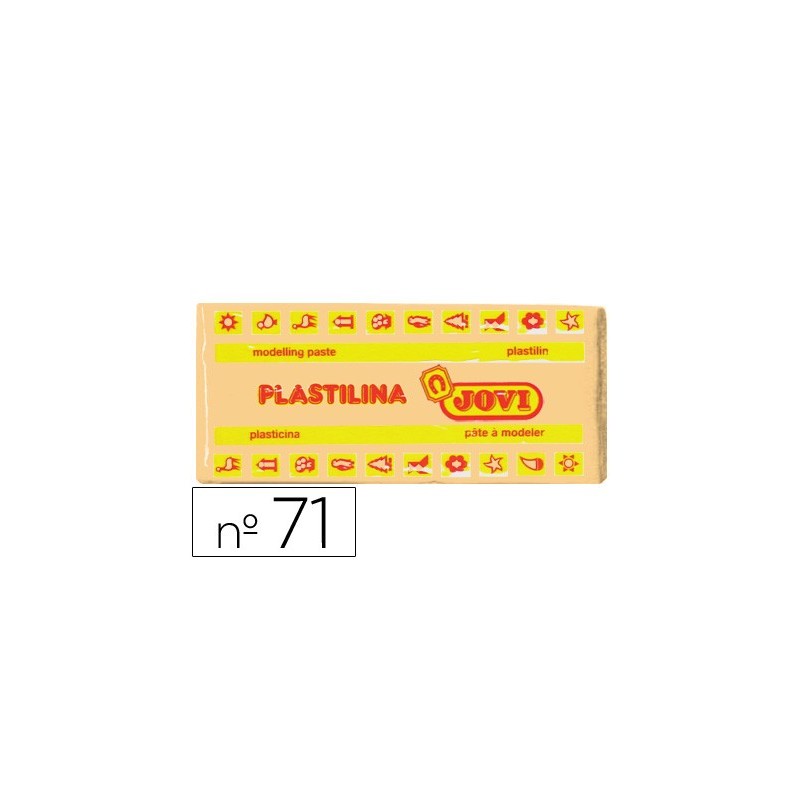 Plastilina jovi 71 carne unidad tamaño mediano