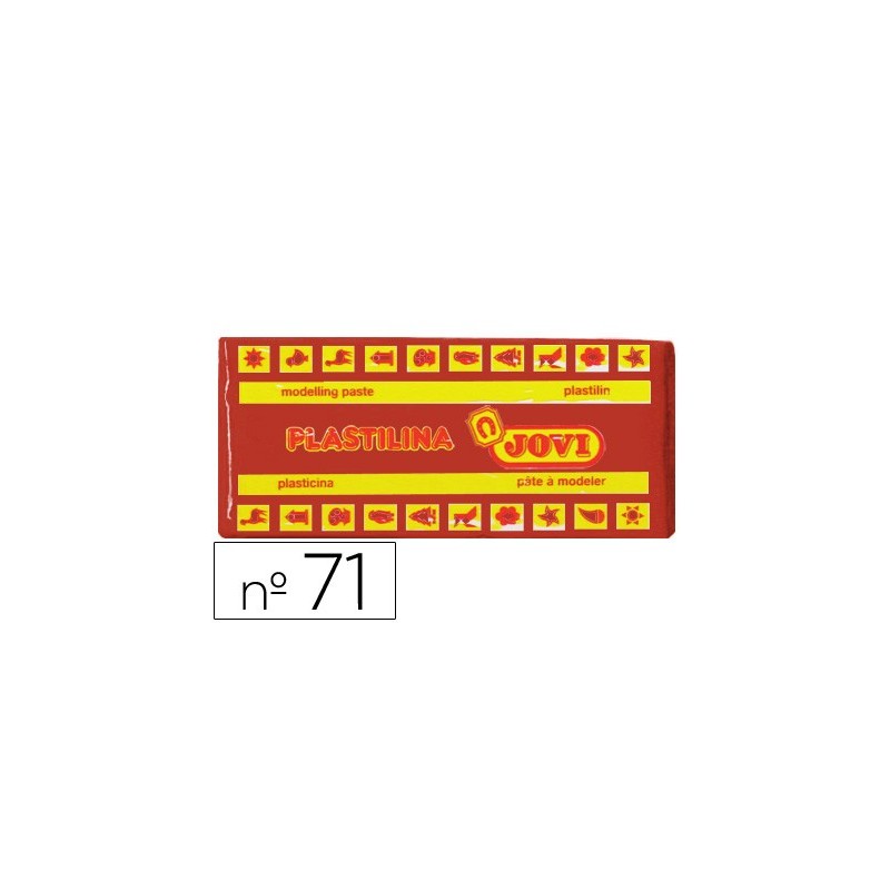 Plastilina jovi 71 marron unidad tamaño mediano