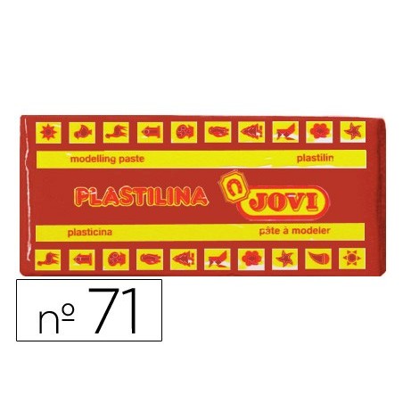 Plastilina jovi 71 marron unidad tamaño mediano