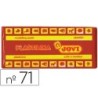 Plastilina jovi 71 marron unidad tamaño mediano