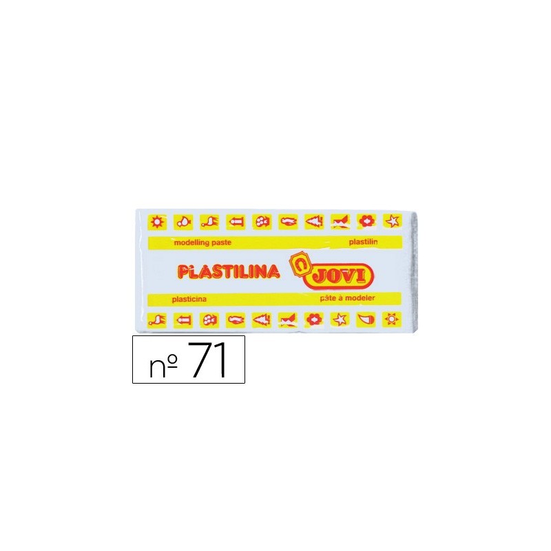 Plastilina jovi 71 blanco unidad tamaño mediano