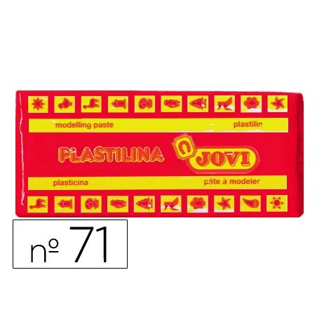 Plastilina jovi 71 rojo unidad tamaño mediano