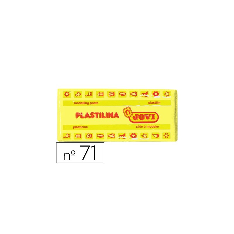 Plastilina jovi 71 amarillo claro unidad tamaño mediano