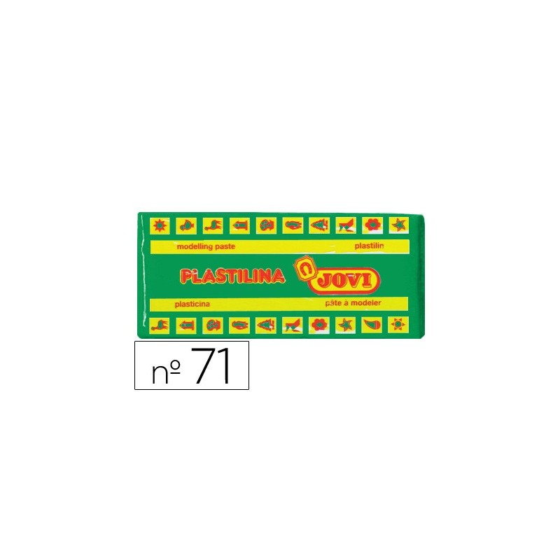 Plastilina jovi 71 verde claro unidad tamaño mediano