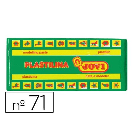 Plastilina jovi 71 verde claro unidad tamaño mediano