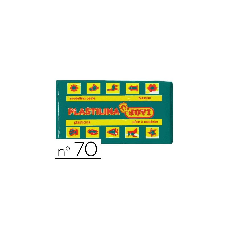 Plastilina jovi 70 verde oscuro unidad tamaño pequeño