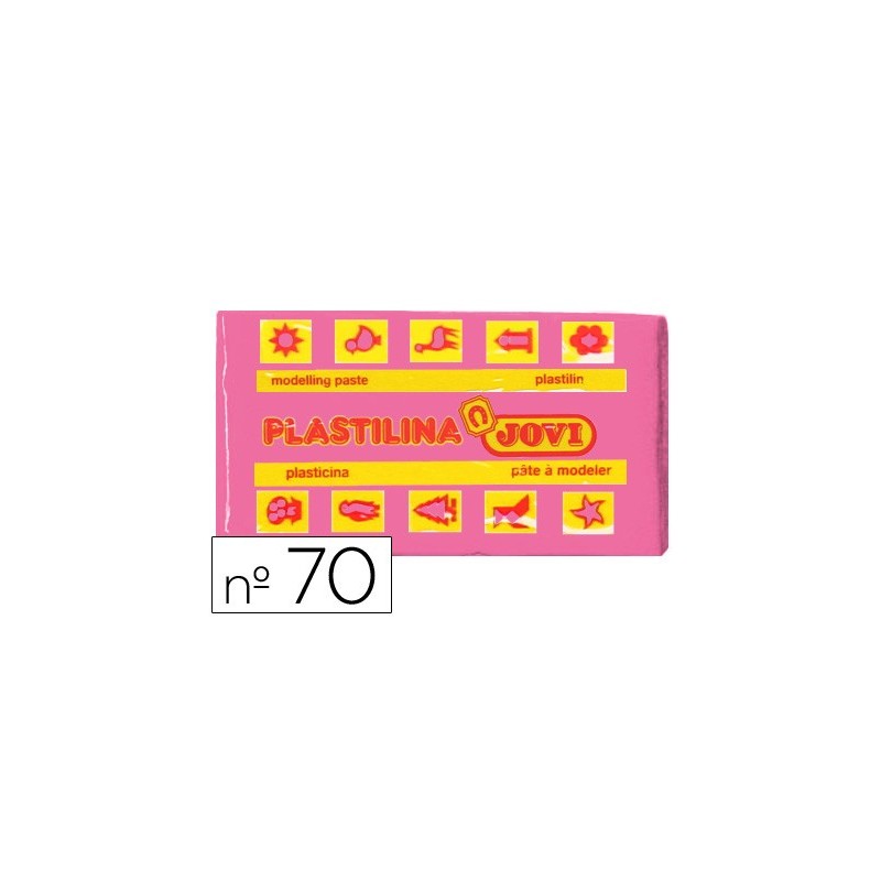 Plastilina jovi 70 rosa unidad tamaño pequeño