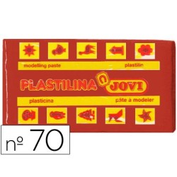 Plastilina jovi 70 marron unidad tamaño pequeño