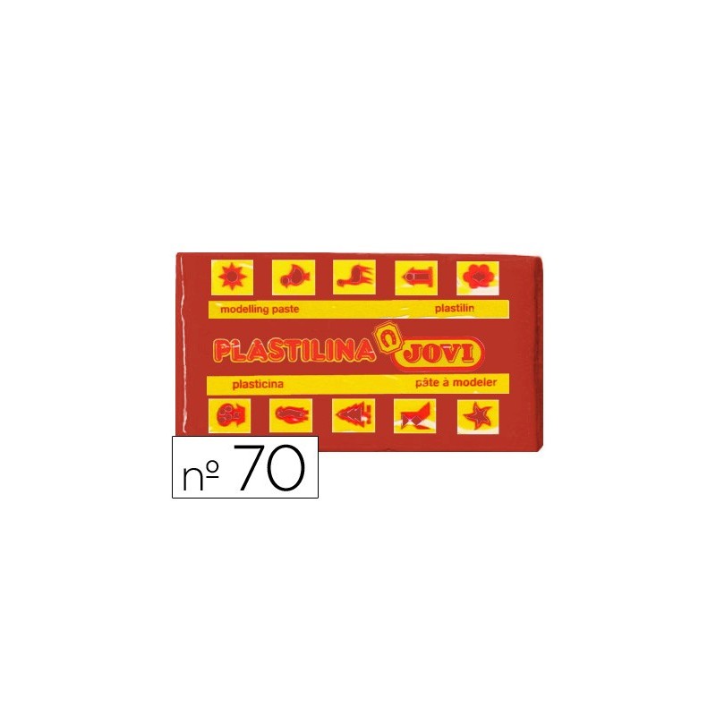 Plastilina jovi 70 marron unidad tamaño pequeño