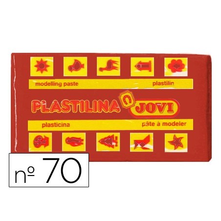 Plastilina jovi 70 marron unidad tamaño pequeño